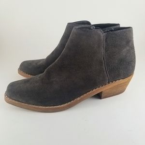 SAM EDELMAN Mercer Gray Suede Bootie